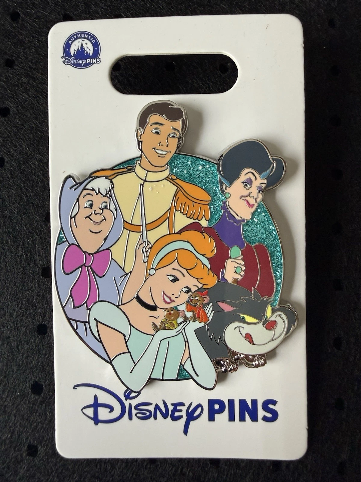 2026 Disney Parks Cinderella Cast Cluster Pin Godmother Gus Lucifer Tremaine OE