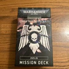 Warhammer 40K Chapter Approved: Mission Deck Cards 2025 - 2026 - Brand New!