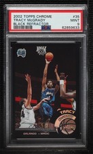 2002-03 Topps Chrome Black Border Refractor /99 Tracy McGrady #35 PSA 9 MINT HOF