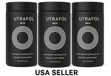 pack of 3  Men's Hair Growth In Glass Bottle/Total 360 Capsules Exp 06/2027