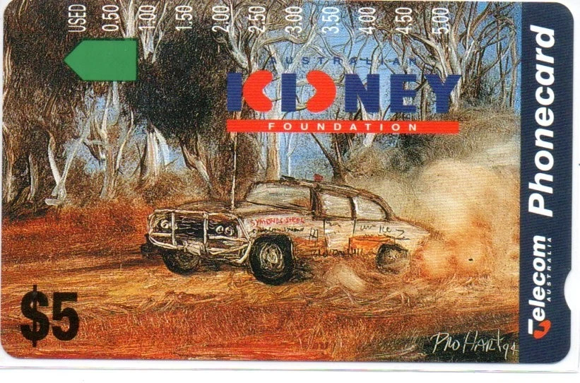 Telecom $5 Mint Phonecard-Australian Kidney Foundation-Pro Hart Series No 1