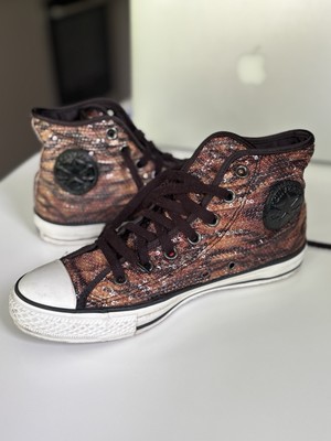 Converse Chuck Taylor All Star Brown 112431 Gr. 39 UK 6 Braun Pailetten Tiger