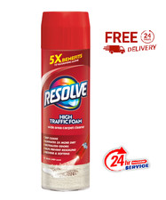 Resolve High Traffic Carpet Cleaner Foam 22 oz Stain  Odor Remover New
