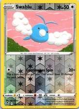 🇨🇦 Swablu - C 142/195 - Silver Tempest ✨ Reverse Holo ✨ Pokemon Card - NM