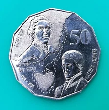 Ancient Coin Australia 1998 Commemorative 50 Centavos Banks Collectible