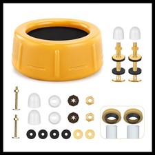 Beige Extra Thick Toilet Wax Ring Seal - Leak Proof Fit for 3/4-Inch Pipes