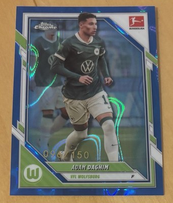Topps Chrome Bundesliga 25/26 Wolfsburg Blue Wave Adam Daghim /150