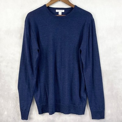 Cedar Wood State Mens Merino Wool Sweater Medium Quiet Luxury Minimal Outdoor