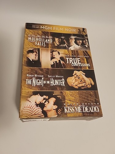 FILM NOIR~MGM 4-Film DVD SET ~ PRE-OWNED w/ MOVIE CARDS - Picture 1 of 9