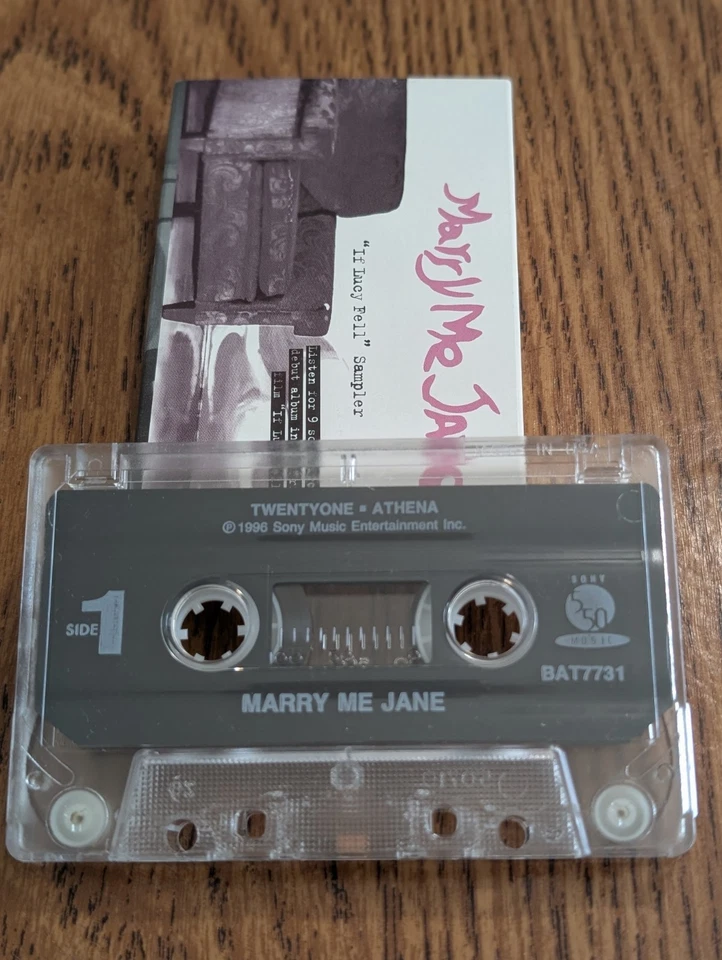 Marry Me Jane - “If Lucy Fell” Sampler Audio Cassette - 1996 - Image 2 of 2