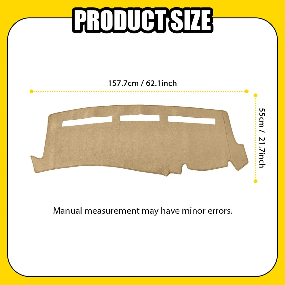 Alfombrilla para tablero de instrumentos de coche para GMC Sierra 1500 2500 3500 1999-2006 beige Foto 4 de 4