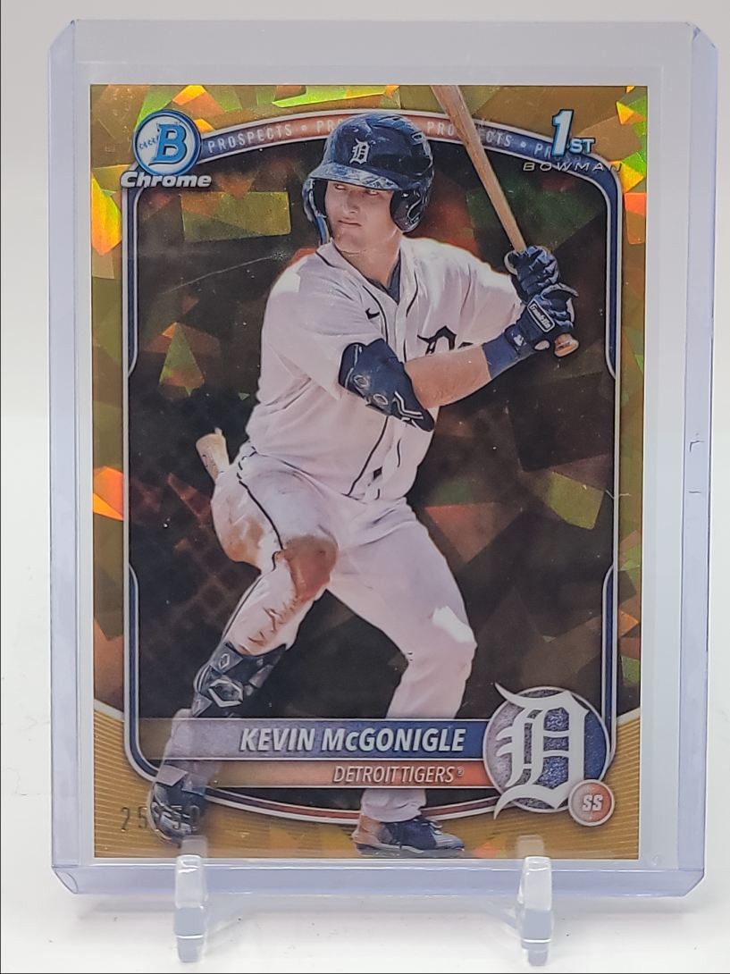 【H.K.R⭐︎】 KEVIN MCGONIGLE 2025 BOWMAN CHROME 1ST SAPPHIRE BASEBALL
