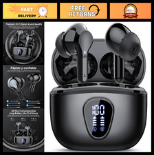 Wireless Bluetooth 5.4 Earbuds, HiFi Stereo, ENC Noise Cancelling, IP7 Waterproo