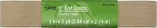 Dritz 9518-Khaki Knit Elastic, Khaki, 3-Yard by 1-Inch