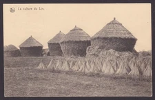 GERMANY 1917, Fieldpost card, La culture du Lin, WWI