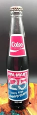 Vintage Walmart 25th Anniversary Commemorative Coke Bottle NOS