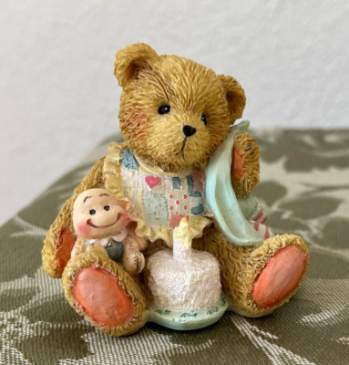 Cherished Teddies Through the Years Birthday Figurine Age 1, Nice