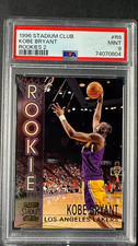 1996 Kobe Bryant STADIUM CLUB R9 RC Rookie Card - PSA 9 MINT. rookie card picture