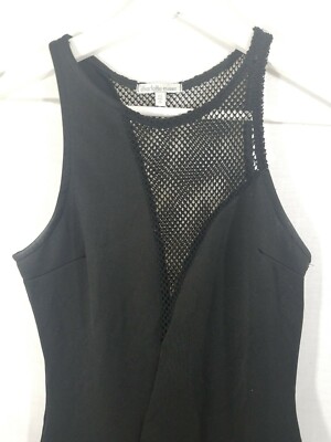 black dress with mesh chest Unveiling My Story Black Mesh Bodycon Mini Dress