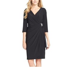 Lauren by Ralph Lauren classic black tide dress size 8