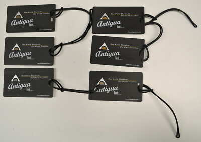 LOT/6 NEW ANTIGUA INSTRUMENT CASE NAME TAGS WITH INSERT -- Luggage Tag