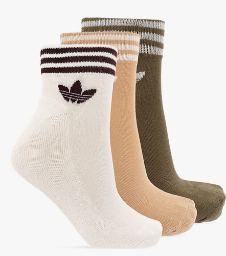 3 Pairs Unisex Adidas Original colour Trefoil Ankle Quarter Sock 4-6-5-8-8-11-13 - Picture 34 of 53