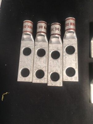  (14) Assorted Brown 2 AWG STR FLEX Lugs  