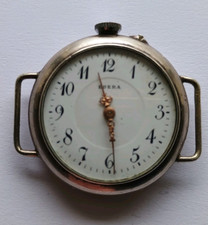 Antike Uhr Remontoir Cylindre 10 Rubis 800 Silber Swisse Made 32mm