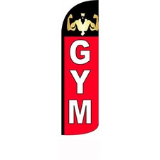 Gym 2 1/2 ft X 11 1/2 ft Windless Swooper Flag
