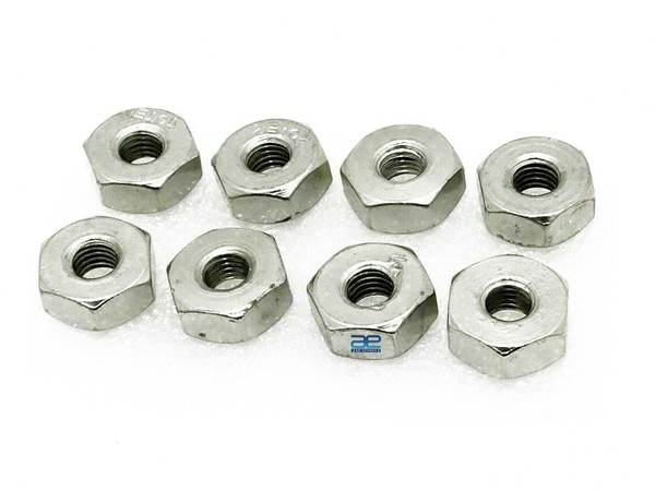 "8 X Vespa VBB Super Sprint Radnaben Achse Vorder-/Hinterrad 8\" Radmuttern"-image