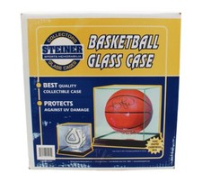 Steiner Deluxe Glass and Cherrywood Basketball Display Case