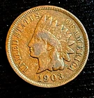 1903-P Indian Head Cent RB Nice Crisp Details XF