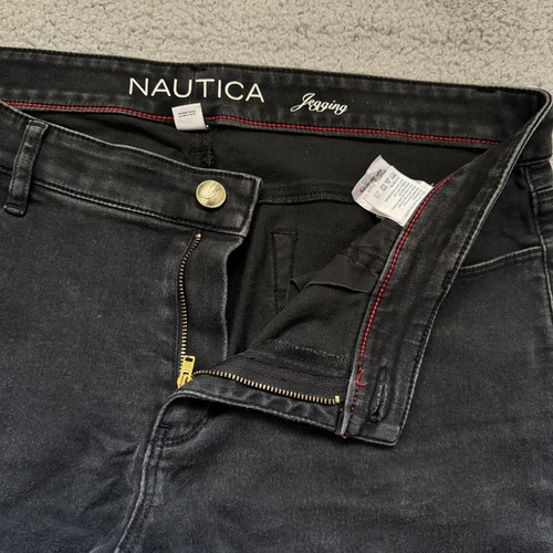Nautica Jeans Black Women's Size 12 Womens Jegging Pockets Zipper Button - Picture 3 of 8