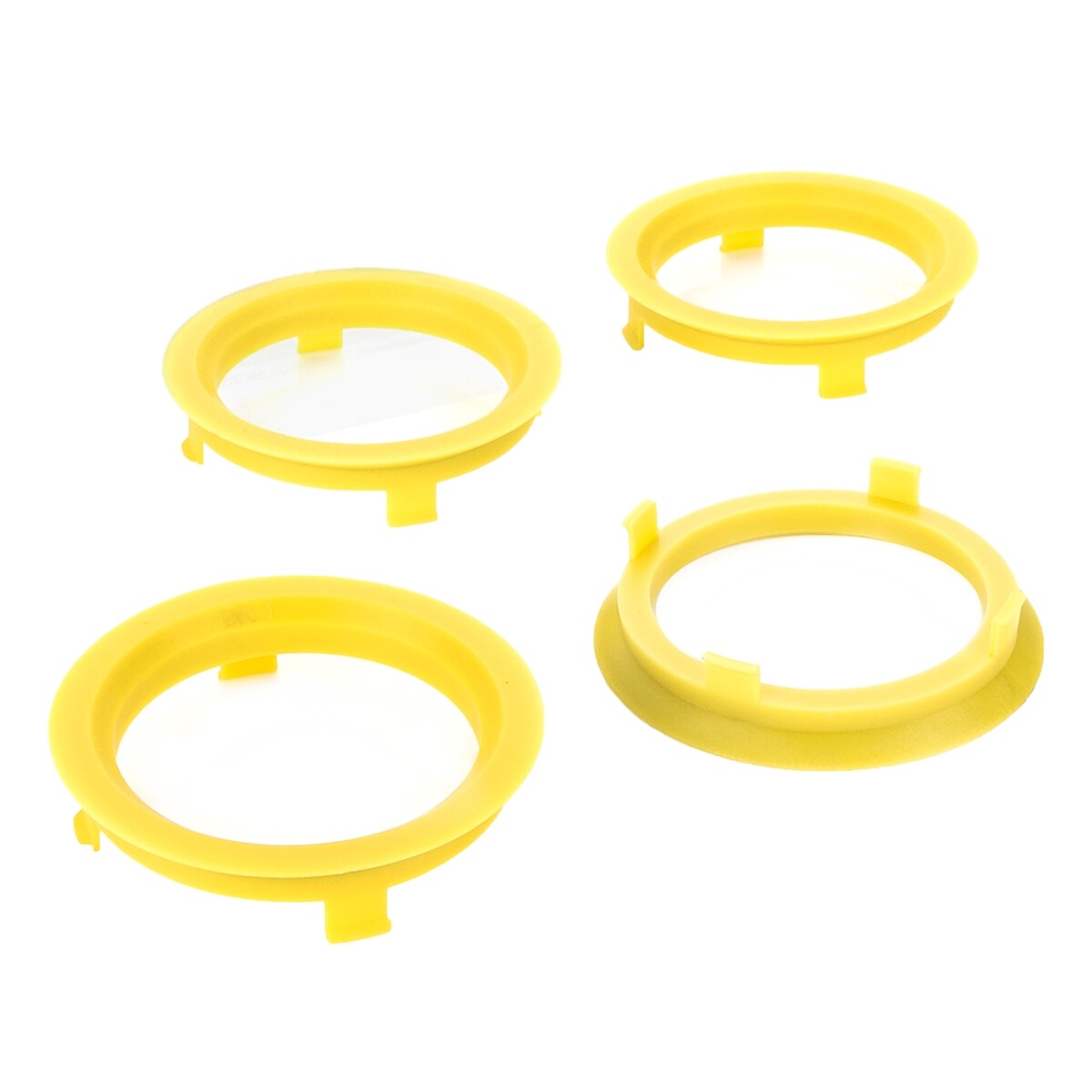 CRK Lot De 4 Anneaux De Centrage 63,3 X 56,6 Mm Bleu Clair