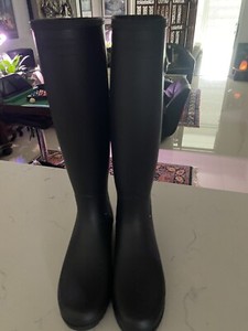 🔥Hunter Original Refined WFT2004RMA Womens Black Mid Calf Rain Boot - US 9