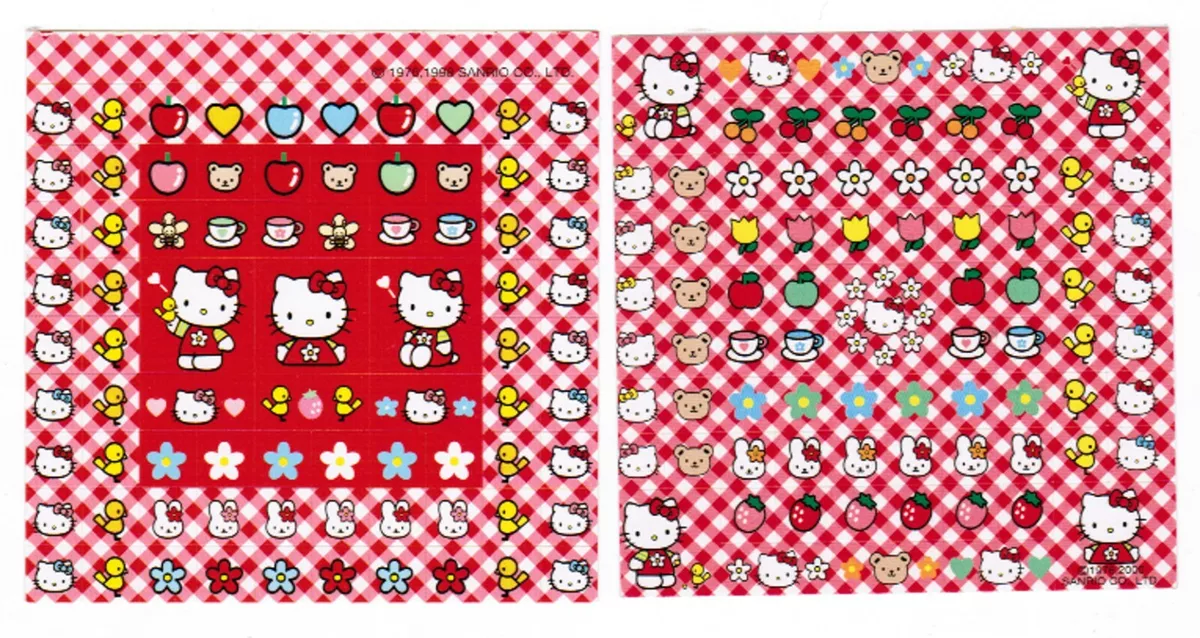 Hello Sanrio Characters Checkerboard' Sticker