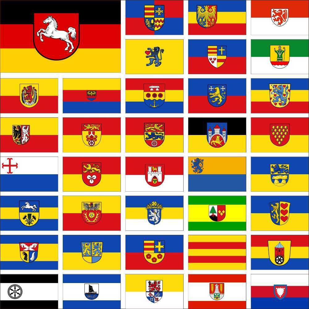Germany Lower Saxony Flag Aurich Celle Emden Goslar Harburg