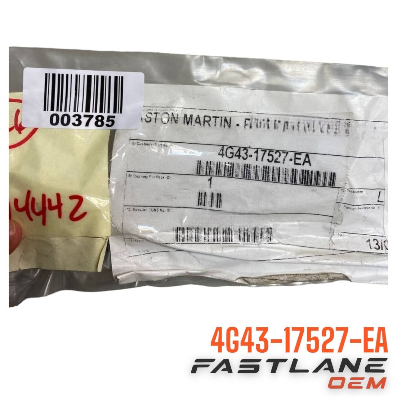 2007-2010 ASTON MARTIN V8 VANTAGE ARM ASSEMBLY-W/WIPER LH NEW OEM 4G43-17527-EA