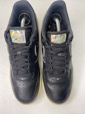 air force 1 low black iridescent outline