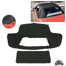Black Convertible Soft Top & Plastic Window For Geo Metro 1990 1991 1992 1993