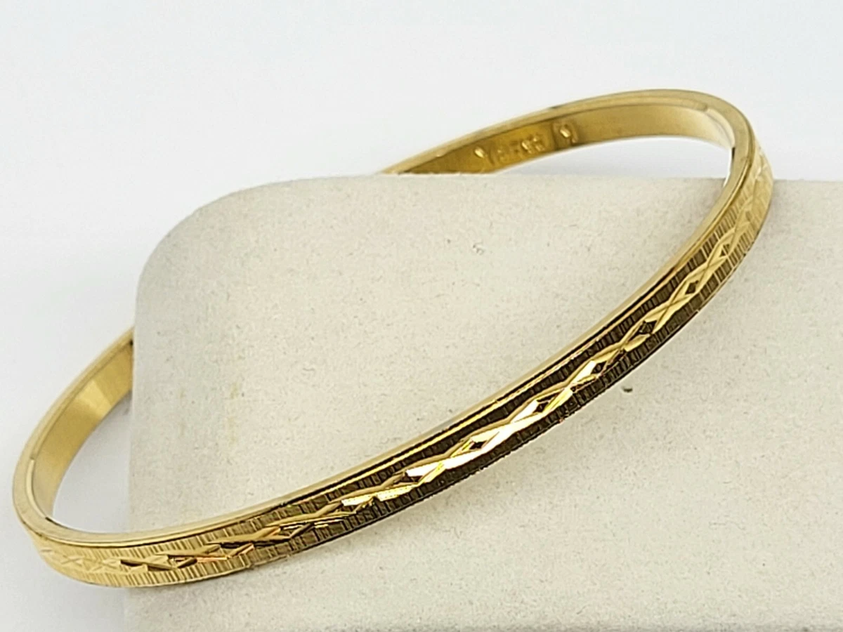 Trifari gold cheap bangle bracelet
