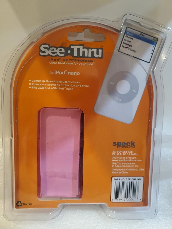 NEW Speck See Thru 3 Pack Hard Case For iPod Nano 1st GEN. 2 & 4 GB.Clear colors - Image 2 of 4