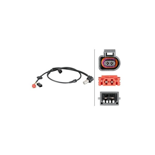 Hella Sensor, Raddrehzahl 6PU 012 806-921 FüR Audi Skoda VW Hitachi, Links-image