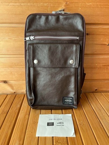 PORTER Yoshida Kaban Freestyle Shoulder Bag One shoulder Body Bag Brown - Picture 2 of 7