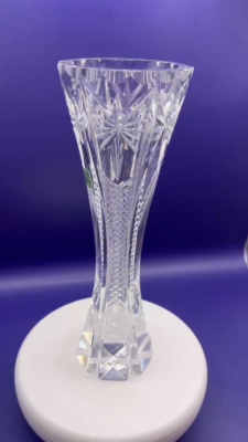 HOYAガラス花瓶 HOYA Crystal Cut Glass Vase Single Flower Holder 22cm/ 8.7inch