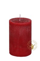 Nordische Reifkerzen, DurchgefäRbte Kerzen Antik-Rot 200 X 80 Mm, 1 StüCk