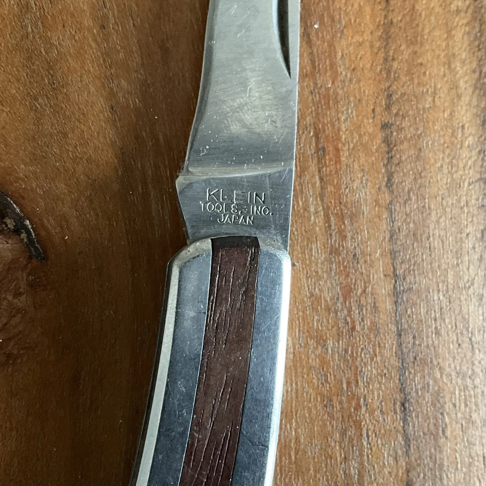 FACAS DE CAÇA VINTAGE KLEIN TOOLS JAPÃO 44033 LOCKBACK CAÇADOR JACK FACA DE BOLSO - Imagem 3 de 4