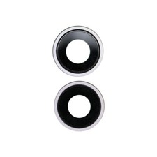 Glass Camera Lens Bezel Set Back 2 Parts iPhone 14 14 Plus Purple Aftermarket