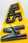 4D Black 6mm & MSport Gel on Front & Rear Show Number Plates - Assembled