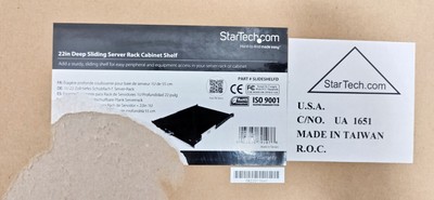 StarTech.com 1U 22 Zoll tiefes Schubfach für Server-Rack